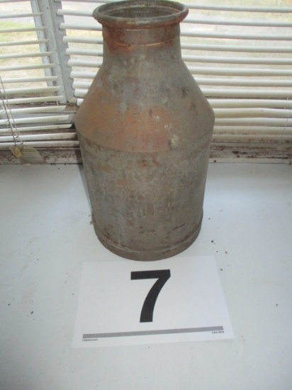 SMAll STEEL MIlK CAN MARKED  'BLOCHOWIAK'