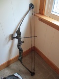 COMPOUND BOW  AND ARROWS WITH GANDER MOUNTAIN PRACTICE TARGET