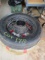 LOT-(4)  BLACK 18 IN WHEELS/TIRES-NO SHIPPING