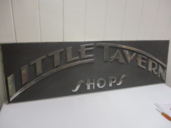 LITTLE TAVERN HAMBURGER SIGN-FROM DC 1940'S