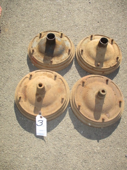LOT-(4) 'WIDE FIVE' HUBS/DRUMS 1936-39-NO SHIPPING