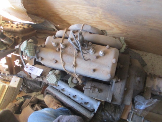 MODEL B 4 CYLINDER MOTOR AND TRANSMISSION-HEAD MARKED 'C'