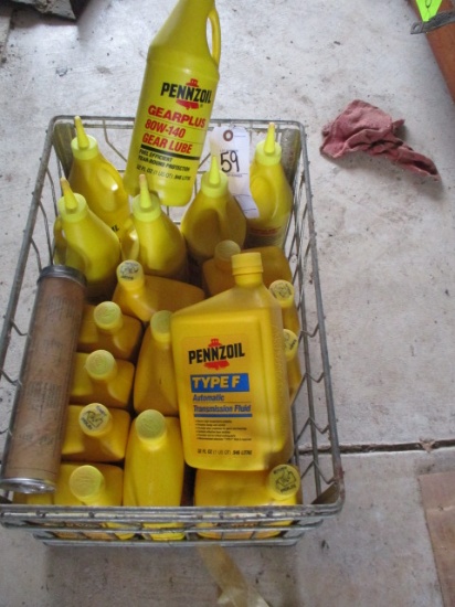 LOT-12 QTS TYPE F TRANSMISION FLUID AND 5 QTS 80-140 GEAR OIL-NO SHIPPINJG