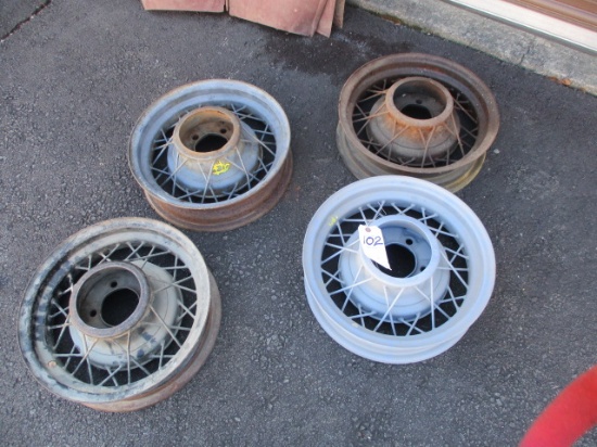 LOT-(4) 1935 FORD 16 IN WHEELS-NO SHIPPING