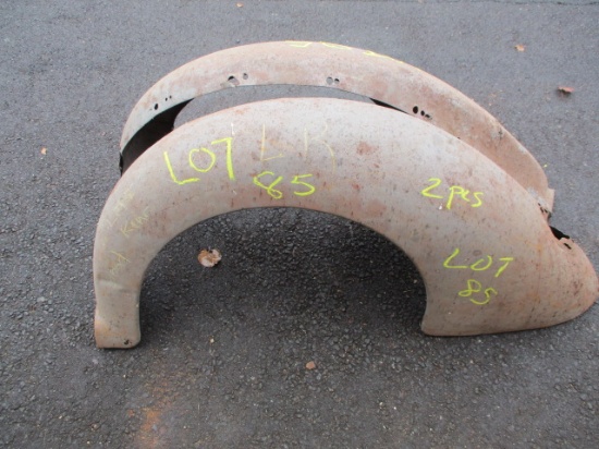 PAIR-1936 FORD REAR FENDERS-SOME AREAS NEED REPAIR