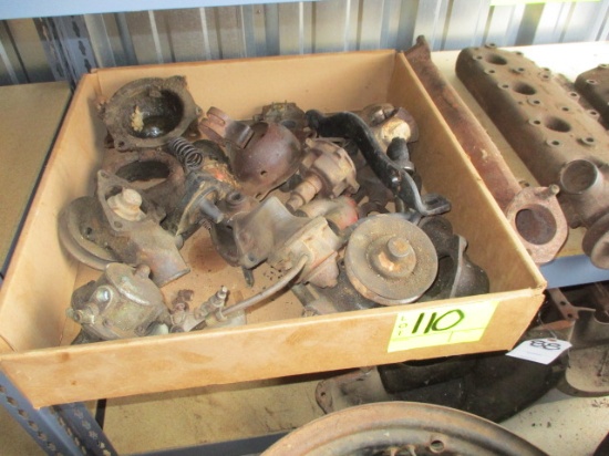 SHELF LOT-PR. 21 STUD IRON HEADS/ASST. WATERPUMPS/UNIV JOINT CLAM SHELLS/FUEL PUMPS