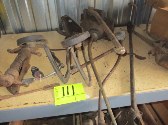 SHELF LOT-MECHANICAL BRAKE EQUALIZER ASSY/TRANS TOWER/WATER PUMPS/THROTTLE PEDALS/CARBS