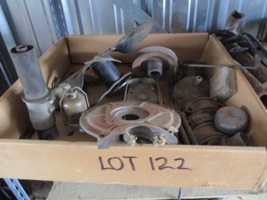 SHELF LOT-'32 UP GENERATOR/SHROUDS/FUEL PUMP STAND/PULLEY/FAN