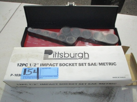 12 PC. SOCKET SET-METRIC IMPACT