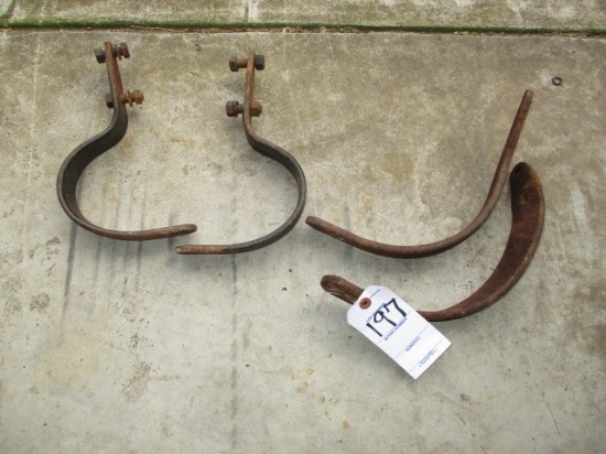 LOT-ASSORTED 1932 BUMPER MOUNTING ARMS