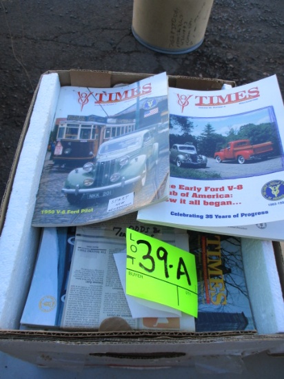 LOT-ASSORTED V-8 MAGAZINES AND VCR TAPES-NO SHIPPING
