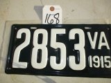 (1) 1915 RESTORED VA PLATE