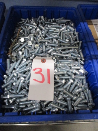 LOT-CARTON GRADE 5 3/8 X 1.5 IN COURSE THREAD BOLTS=APPROX. 300