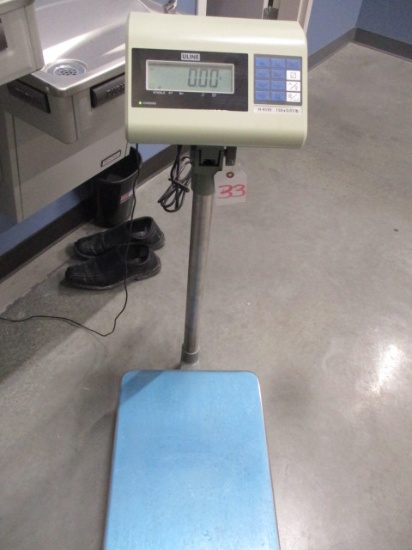 SHIPPING SCALE-U LINE H-4593-150 LB CAP. $650.00 ETAIL. SHOWS AS NEW