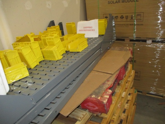 LOT-WALL MOUNTED BIN HANGER DISPLAYS-FRAMES ONLY-WITH ASST. BINS