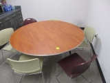 60 IN. TABLE AND 6 CHAIRS LOCATED IN KITCHEN AREA
