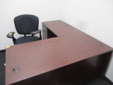 OFFICE FURNITURE GROUP/LOT-30 X 60 DESK WITH LH RETURN & SEC. SWIVEL CHAIR