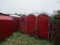 LOT-(9) SINGLES AND (1) HANDICAP UNIT-ASSORTED COLORS-SEVERAL UNITS STORED HORIZONTALLY