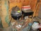 FLOOR LOT- CHAR GRILL/TABLES/HOSES/NUTS/BOLTS/TRUCK PARTS/PAINT SPRAYER/LUBE TANK/PROPANE FRYER