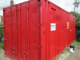 20 FT SEA CONTAINER WITH SIDE AND REAR DOORS-HAS DICIDER PANEL-BUYER  REMOVAL AFTER JULY 28