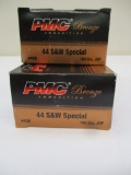 PMC-.44 S & W SPECIAL-180G-50 PER BOX-2 BOXES PER LOT-100 ROUNDS TOTAL