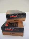PMC .45 AUTO-230G-50 PER BOX -2 BOXES PER LOT-100 COUNT TOTAL