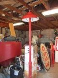 POLE AND LAMP-APPROXIMATELY 8 FOOT TALL