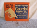 UNION GUARDED 76 MOTOR OIL-18 X 14 CARDBOARD. CORNER NOTCHED
