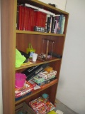 LOT-BOOKCASE WITH BOARD GAMES AND BOOKS