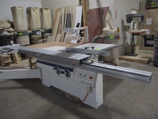 SCM NOVA SI 400 SLIDING TABLE SAR 13-16 IN BLADE CAPACTIY 230 3 PH. 2018 YR. MFG