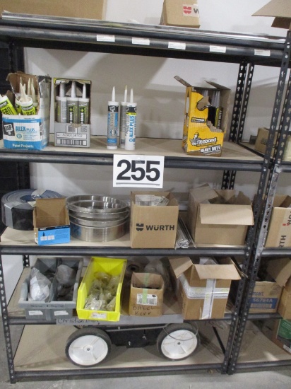 LOT-CONTENTS OF 6 FT SHELVING UNIT