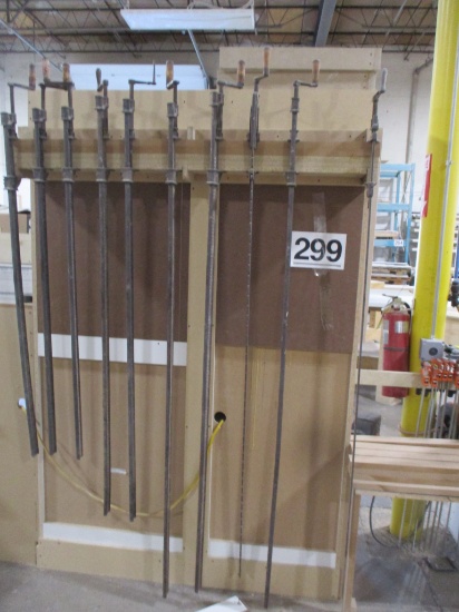 LOT-ASST 4 THRU 6 FT CLAMPS  (10) QTY-CENTER AISLE OF SHOP