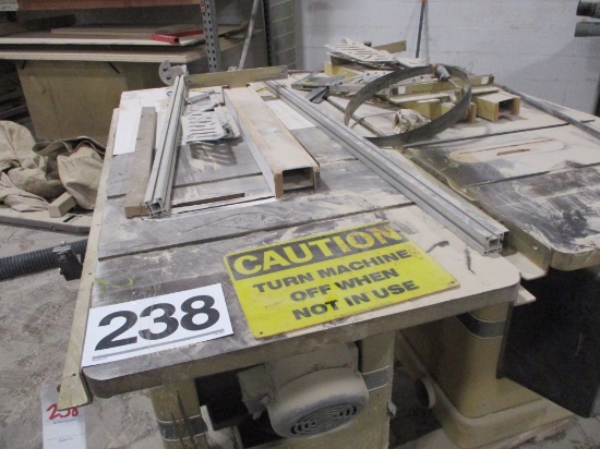 LOT-(2) GRIZZLY TABLE SAWS-IN STORAGE AREA