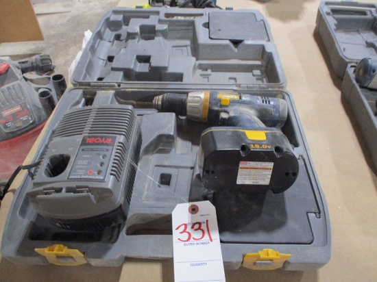 RYOBI 18 VOLT CORDLES DRILL-NOT TESTED