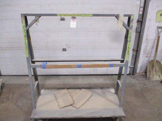 GRAY MATERIAL RACK