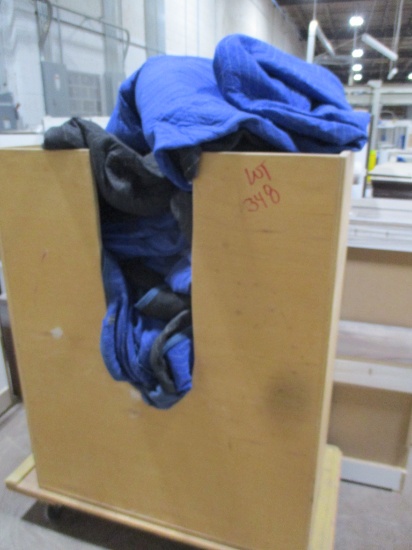 FURNITURE PADS & ROLLING HAMPER-APPROX. 25 PADS