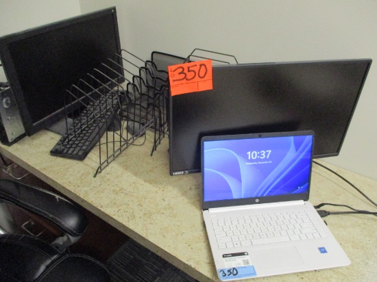 LAPTOP COMPUTER-MOD 14-DG0052DX AND (2) 213 IN MONITORS-NOT TESTED