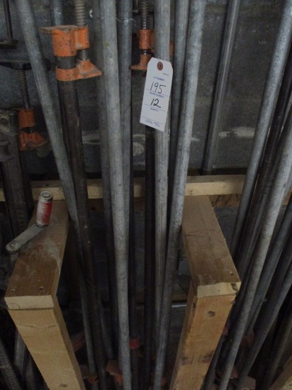 LOT-(12) ASST WOOD CLAMPS-50-60 IN.