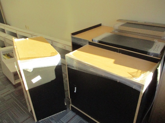 LOT-CABINETS AND WORK TOPS-LOCATED IN MAIN LOBBY