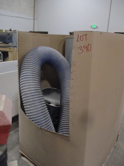 LOT-ASSORTED HARD PIPE/COUPLERS/FLEX PIPE/CHUTE FOR DUST COLLECTION SYSTEMS