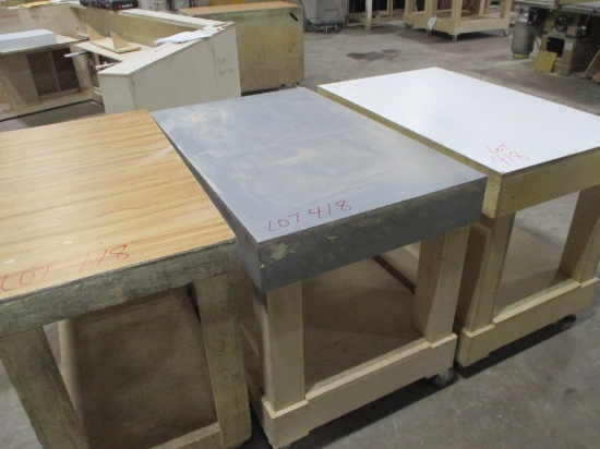LOT-(3) ROLLING CARTS