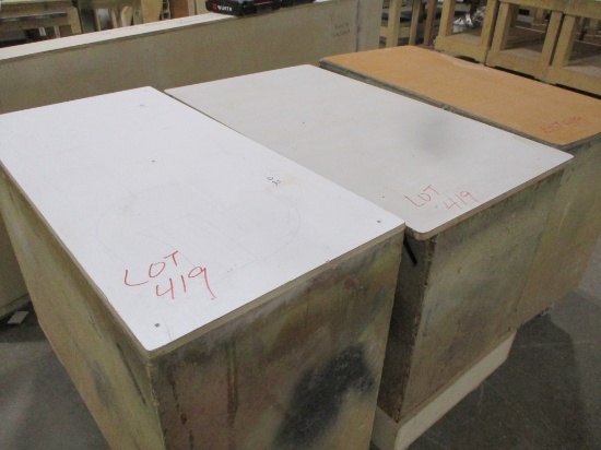 LOT-(3) ROLLING CARTS