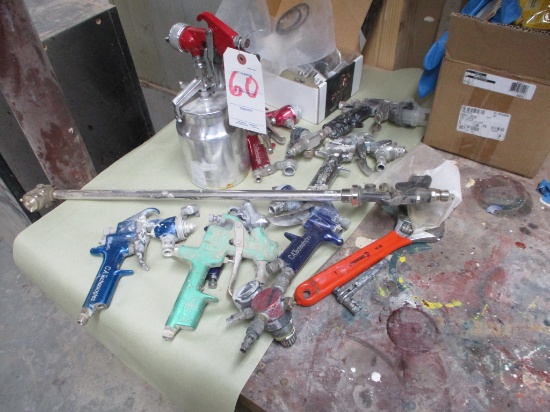 LOT-ASST. PAINT GUNS/PARTS