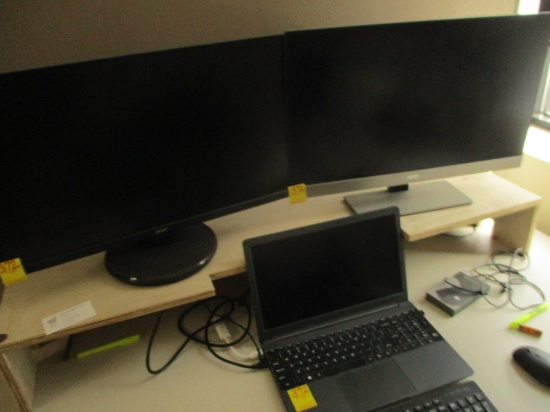 LOT-MISC PC/LAPTOP  EQUIPEMT INCLUDES MODEL X25 LAPTOP & (2) ACER 27 IN. MONITORS-NOT TESTED