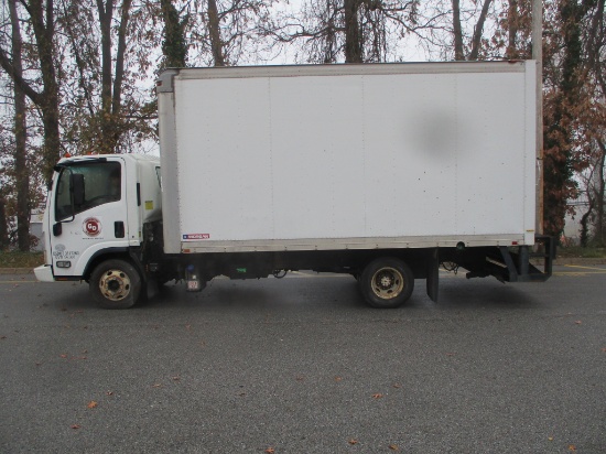2012 ISUZU DIESEL BOX VAN WITH LIFTGATE