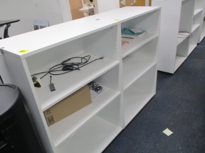 Pair-White Bookcases 32 X 4x X 18