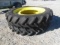 1139 1 SET OF 380/85R50 JOHN DEERE TIRES& RIMS