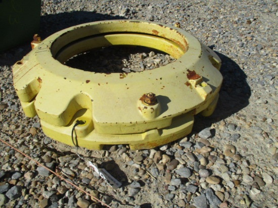 1221 1 SET OF #165 JOHN DEERE WHEEL WEIGHTS