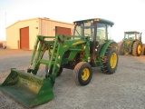 1143 5325 JOHN DEERE C/A POWER REVERSER 2WD W/542 JD SELF LEVELING LOADER 16.9X28 1101HRS S/N:LV5325