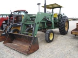 4682 4320 JOHN DEERE ' 2 POST SCY W/BUHLER ALLIED LOADER 18.4X38 7519HRS S/N:T613R-015163R